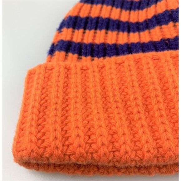 NWT Gucci Striped Beanie Wool Hat In Orange Size M - Picture 4 of 12